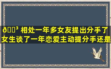 🌳 相处一年多女友提出分手了（女生谈了一年恋爱主动提分手还是处吗）